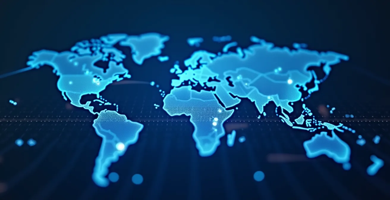 Illustration symbolique de connexions professionnelles au sein d'un réseau alumni